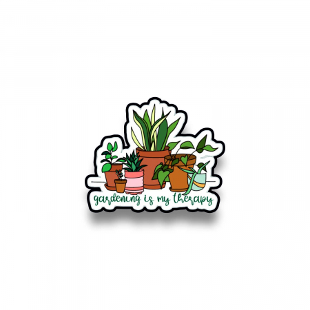 Insigne/Brose - Insigna personalizata cu brosa Gardening is my therapy