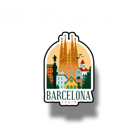 Insigne/Brose - Insigna personalizata cu brosa Barcelona
