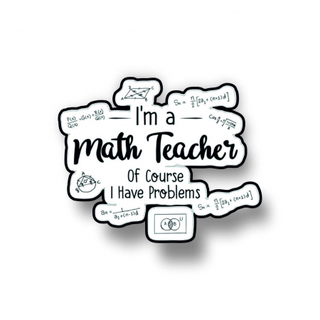 Insigne/Brose - Insigna personalizata cu brosa Math teacher