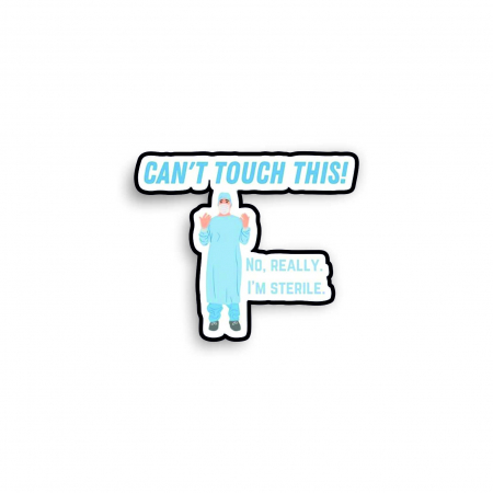 Insigne/Brose - Insigna personalizata cu brosa Can't touch this