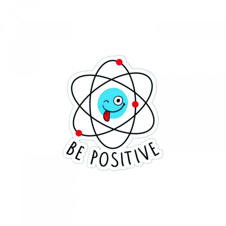 Insigne/Brose - Insigna personalizata cu brosa Be positive