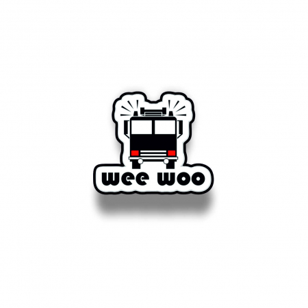 Insigne/Brose - Insigna personalizata cu brosa Wee woo