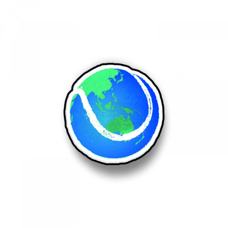 Insigne/Brose - Insigna personalizata cu brosa World tennis ball