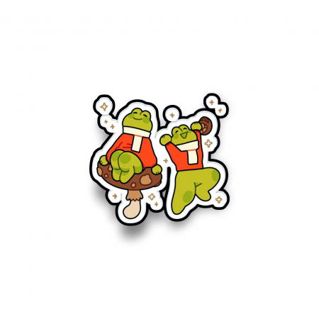 Insigne/Brose - Insigna personalizata cu brosa Frogs having a good time