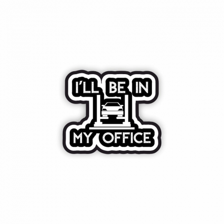 Insigne/Brose - Insigna personalizata cu brosa My office