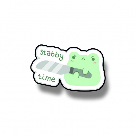 Insigne/Brose - Insigna personalizata cu brosa Stabby time
