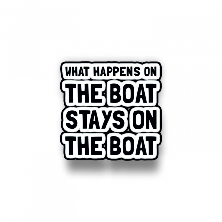 Insigne/Brose - Insigna personalizata cu brosa Stays on the boat