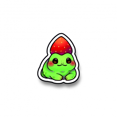 Insigne/Brose - Insigna personalizata cu brosa Strawberry frog