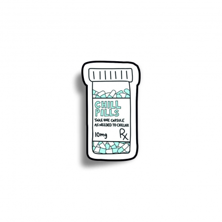 Insigne/Brose - Insigna personalizata cu brosa Chill pill
