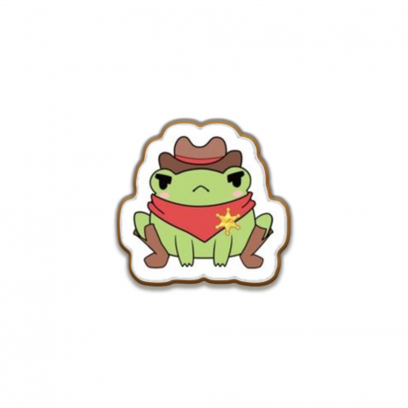 Insigne/Brose - Insigna personalizata cu brosa Funky frog model 2