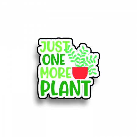 Insigne/Brose - Insigna personalizata cu brosa Just one more plant