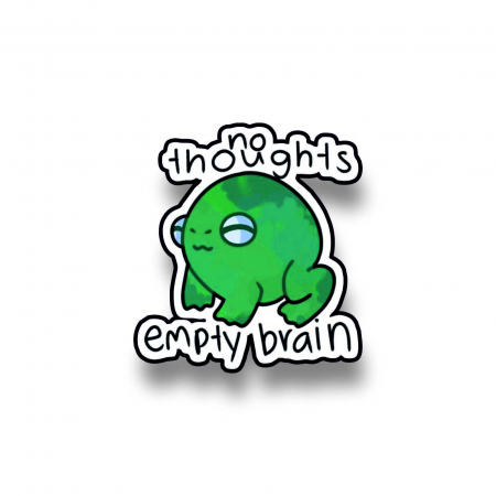 Insigne/Brose - Insigna personalizata cu brosa No thoughts empty brain