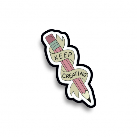 Insigne/Brose - Insigna personalizata cu brosa Keep creating