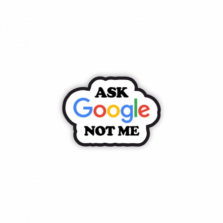 Insigne/Brose - Insigna personalizata cu brosa Ask google