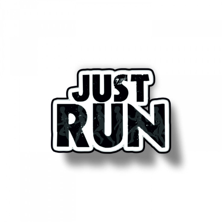 Insigne/Brose - Insigna personalizata cu brosa Just running
