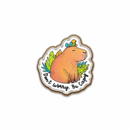 Insigne/Brose - Insigna personalizata cu brosa Cappybara