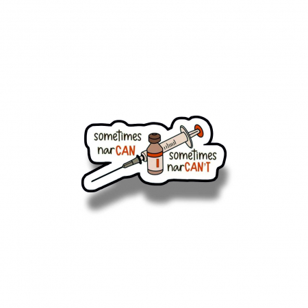 Insigne/Brose - Insigna personalizata cu brosa Sometimes narcan