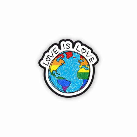 Insigna personalizata cu brosa Love is love