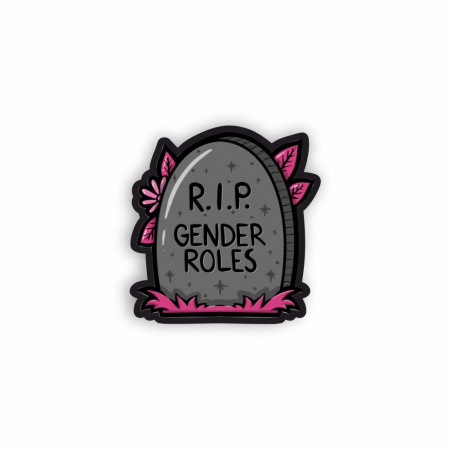 Insigne/Brose - Insigna personalizata cu brosa RIP gender rules