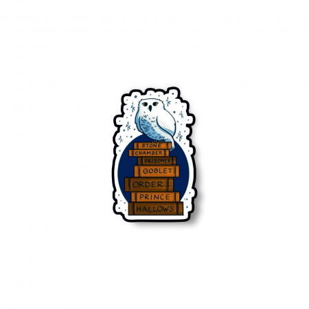 Insigne/Brose - Insigna personalizata cu brosa Harry potter books Hedwig
