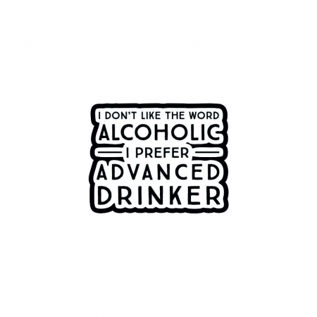 Insigne/Brose - Insigna personalizata cu brosa Advanced drinker