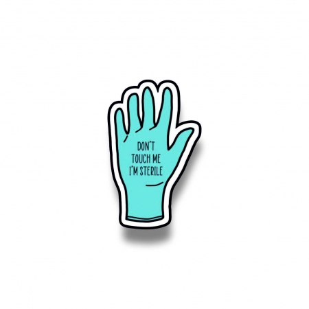 Insigne/Brose - Insigna personalizata cu brosa I'm sterile
