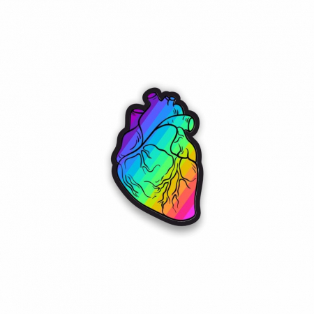 Insigne/Brose - Insigna personalizata cu brosa Gay heart