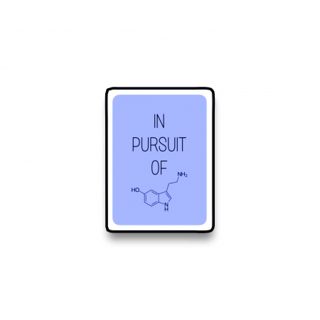 Insigne/Brose - Insigna personalizata cu brosa In pursuit of happiness