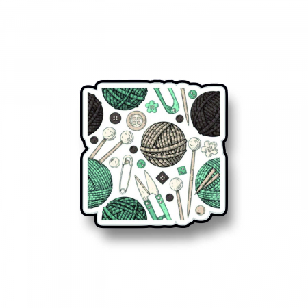 Insigne/Brose - Insigna personalizata cu brosa Yarn