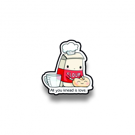 Insigne/Brose - Insigna personalizata cu brosa All you knead is love
