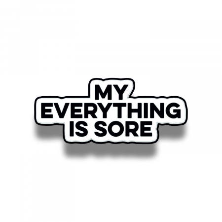Insigne/Brose - Insigna personalizata cu brosa My everything is sore