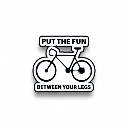 Insigne/Brose - Insigna personalizata cu brosa Put the fun between your legs
