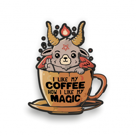 Insigne/Brose - Insigna personalizata cu brosa I like my coffee