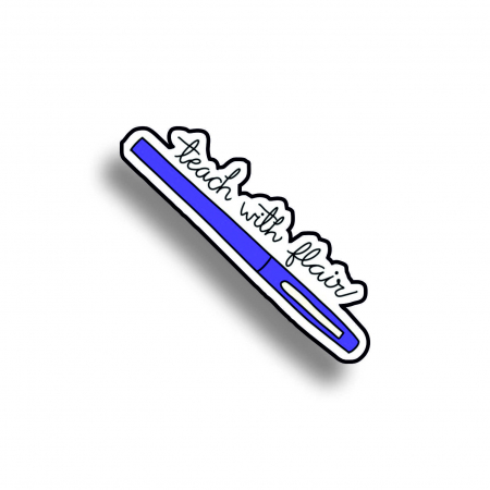 Insigne/Brose - Insigna personalizata cu brosa Teach with flair