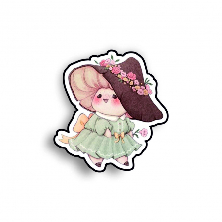 Insigne/Brose - Insigna personalizata cu brosa Mushroom with dress
