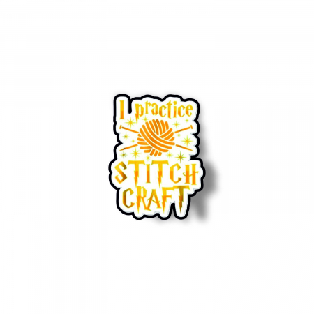 Insigna personalizata cu brosa I practice stitch craft