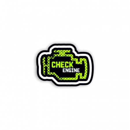 Insigne/Brose - Insigna personalizata cu brosa Check engine