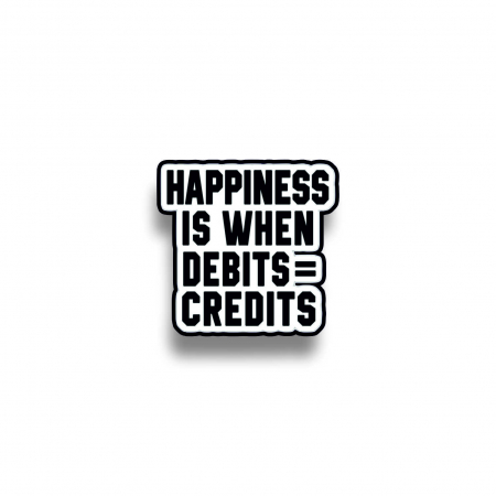 Insigne/Brose - Insigna personalizata cu brosa Debits=Credits