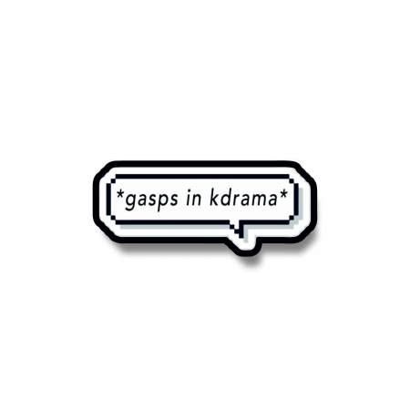 Insigne/Brose - Insigna personalizata cu brosa Gasp in kdrama