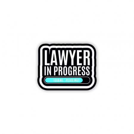 Insigne/Brose - Insigna personalizata cu brosa Lawyer in progress