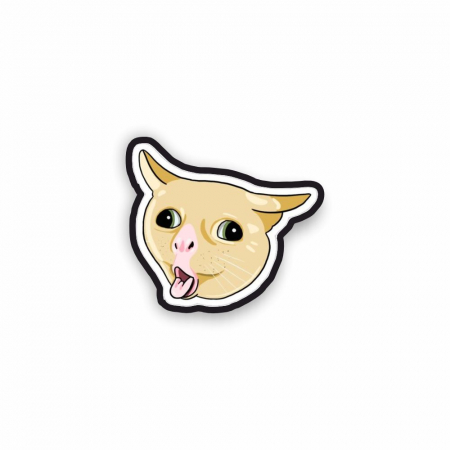 Insigne/Brose - Insigna personalizata cu brosa Cat gagging