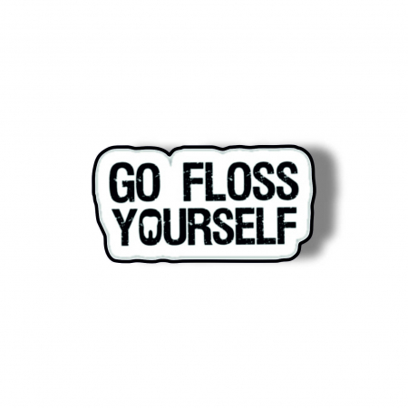 Insigne/Brose - Insigna personalizata cu brosa Go floss