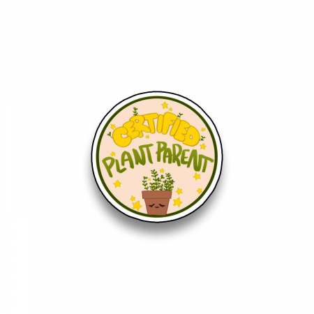 Insigne/Brose - Insigna personalizata cu brosa Certified plant parent