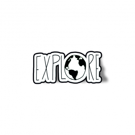 Insigne/Brose - Insigna personalizata cu brosa Explore