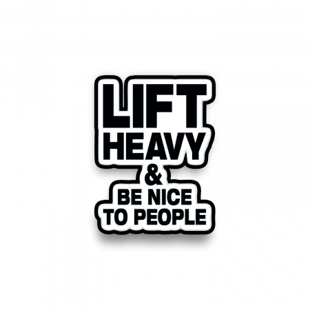 Insigne/Brose - Insigna personalizata cu brosa Lift heavy be nice