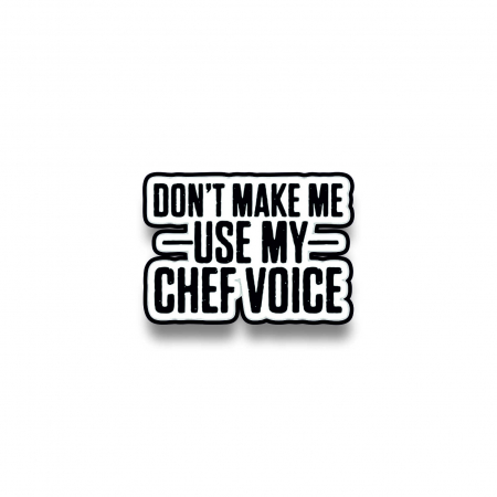 Insigne/Brose - Insigna personalizata cu brosa Chef voice