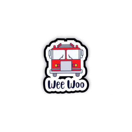 Insigne/Brose - Insigna personalizata cu brosa Wee woo rosie