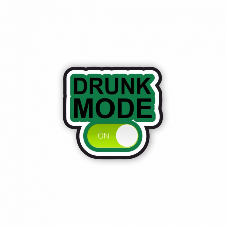 Insigne/Brose - Insigna personalizata cu brosa Drunk mode