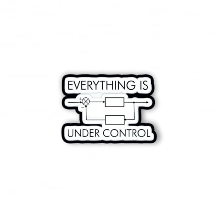 Insigne/Brose - Insigna personalizata cu brosa Under control