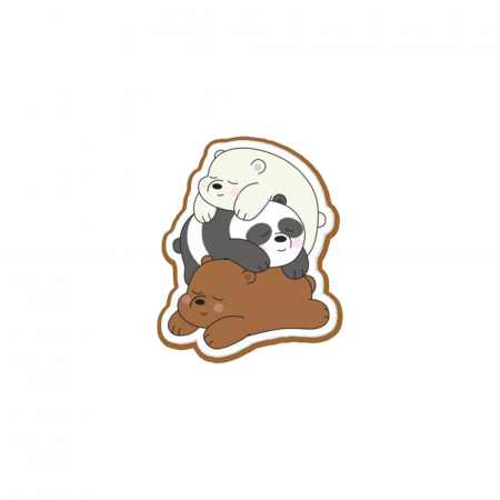 Insigne/Brose - Insigna personalizata cu brosa Bear stack